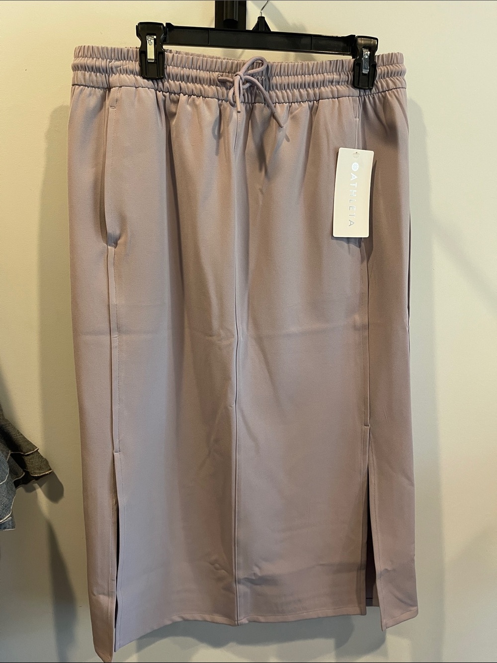 Athleta “Starlilly Violet” Drawstring Midi Skirt with Side Slits * NWT